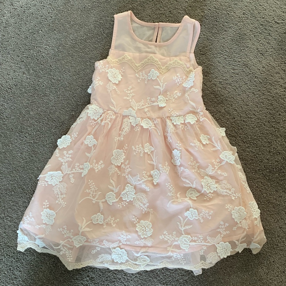 Girls blush dress